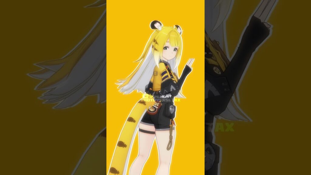 JU FUFU bbno$ - 1-800【ゼンレスゾーンゼロ:ZZZ MMD／4K／60FPS】 #zzz #shorts #jufufu