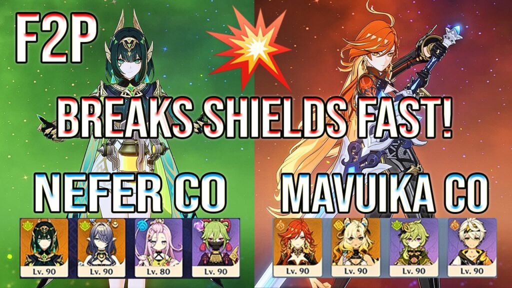 F2P Nefer & Mavuika BURNING Breaks Shields FAST?! 💀 | Abyss 12 | Genshin Impact