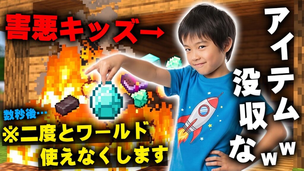 【マイクラ】ハードコアでいじめてくる害悪キッズを『100倍返し』で二度とログインできない状態にしたったｗｗｗｗｗ【マインクラフト】【Minecraft】