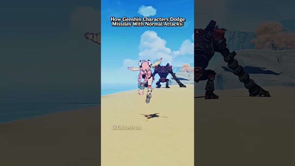 How Genshin Characters Dodge Missiles with Normal Attacks