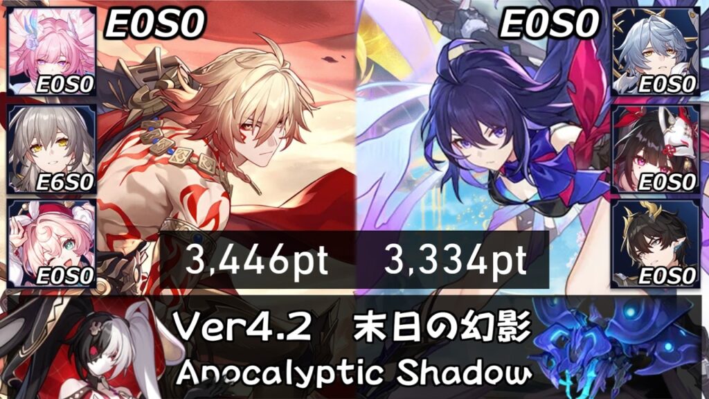 【崩スタ】無凸無餅 モーディスとゼーレ｜末日の幻影4の攻略とちょい解説 Ver4.2｜キュレネ、ヒアンシー、サンデー、花火、丹恒騰荒【崩壊スターレイル／スタレ／Honkai Star Rail】