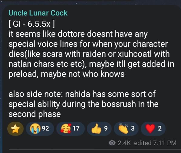 ウィークリーボス - UNC 経由の特別なボイスライン