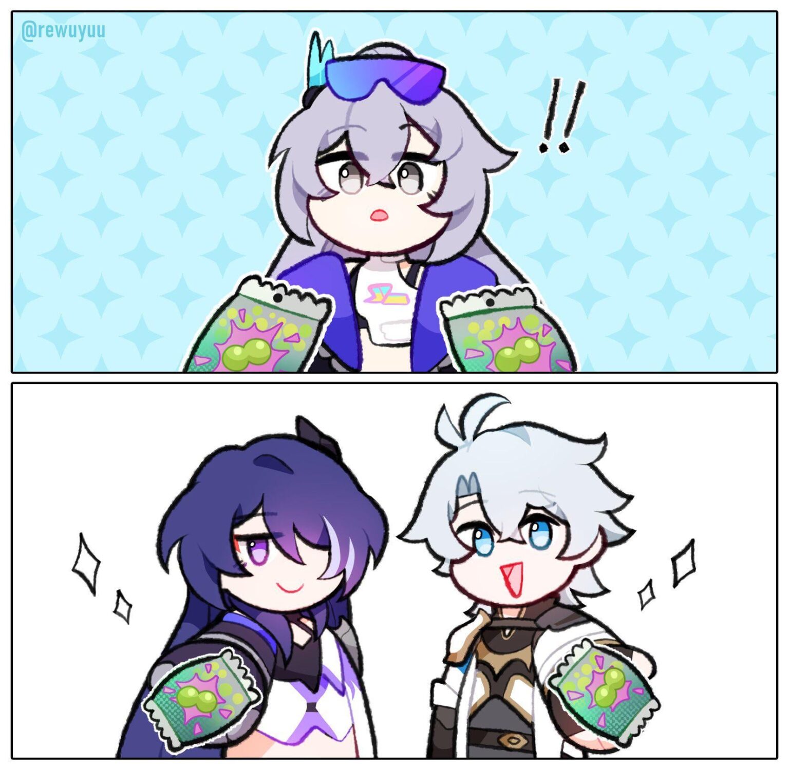 一緒に食べましょう (Art by Rewyu@rewuyuu)