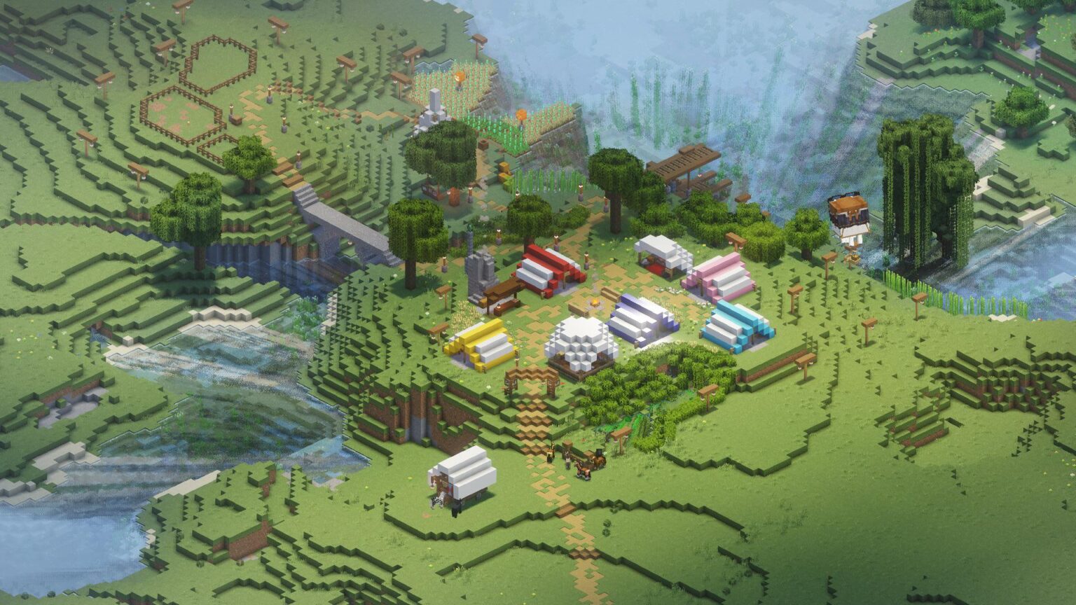 友達と私はサーバー用に小さな小さなキャンプ場を作りました。