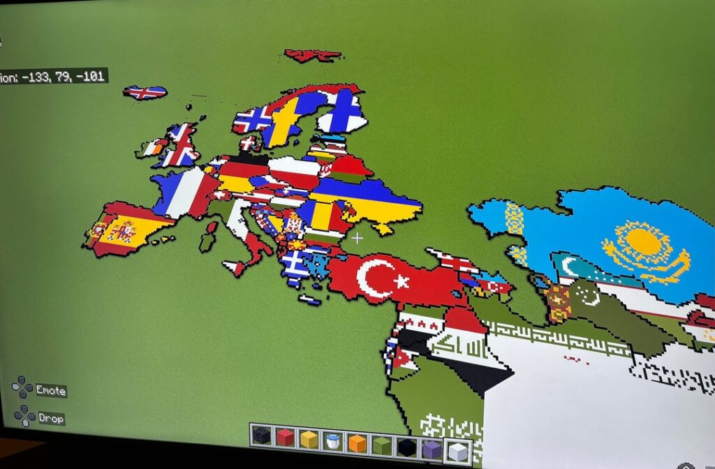 うちの8歳児の世界地図