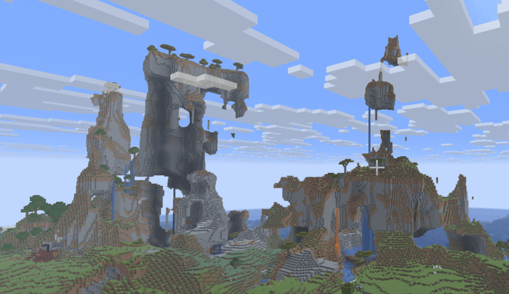 スポーンのすぐ近くに涼しい地形を見つけました