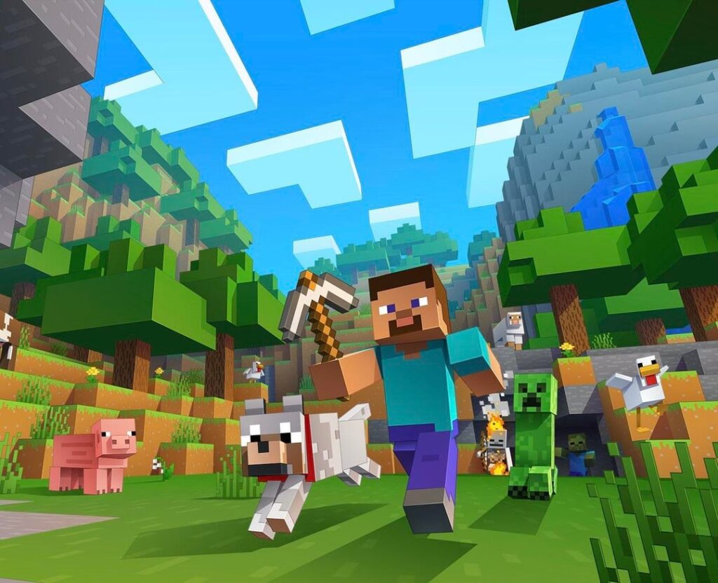 Minecraft の古い Xbox カバーアートが正式にリメイクされました :>