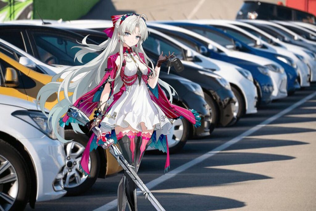 ロッタ・カーズのある駐車場のカルロッタ