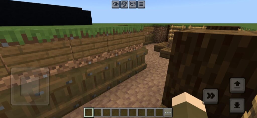 マンボ・ジャンボの口ひげを模したトレンチ