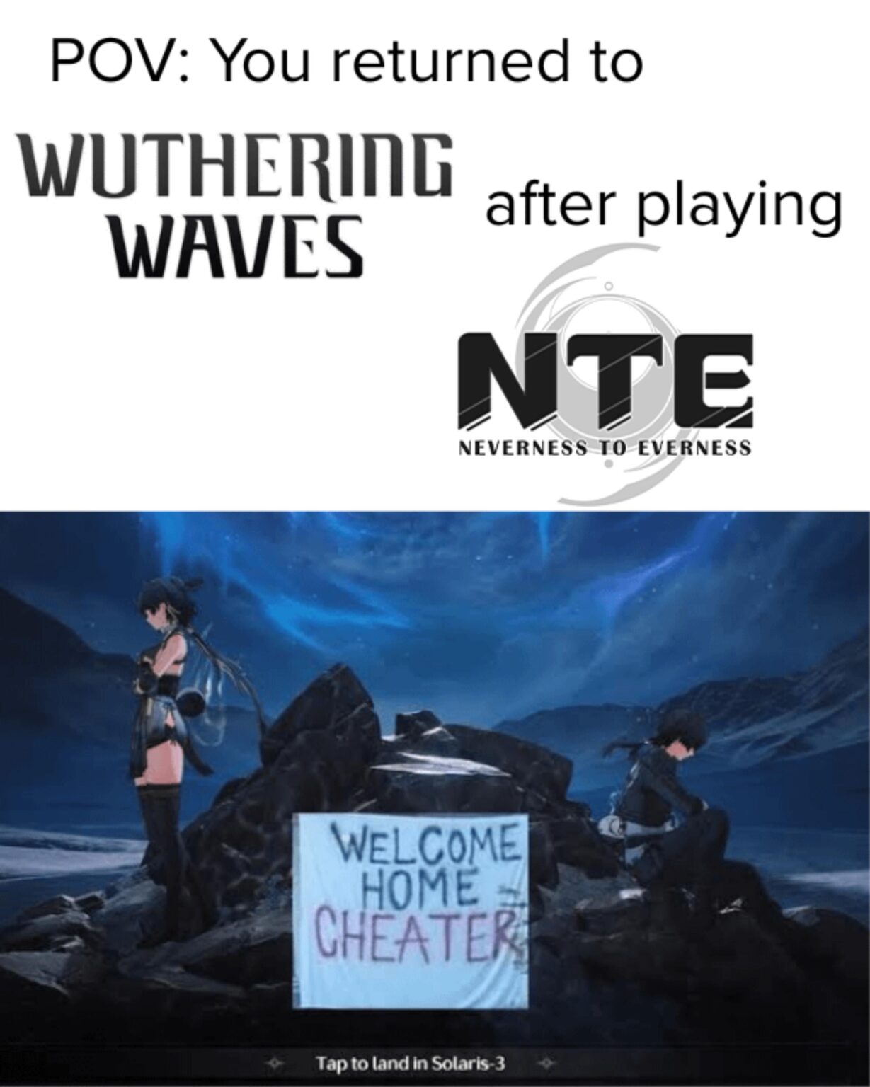 私のWuthering Wavesのログイン画面はちょっと違う 😭