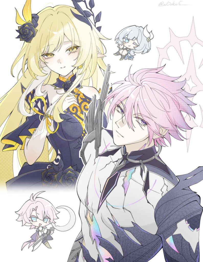 キレネとファイノンの色交換 (@v10chv5_)