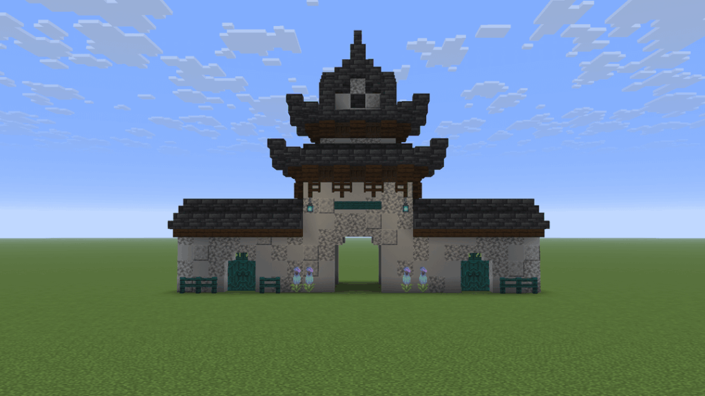 松江清真寺の入り口。極東スタイルへの初めての試み。