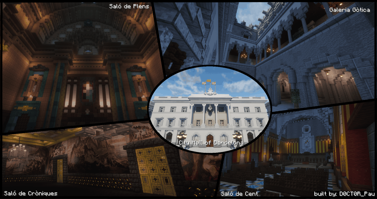 Minecraft:D でバルセロナ市を建設しています。