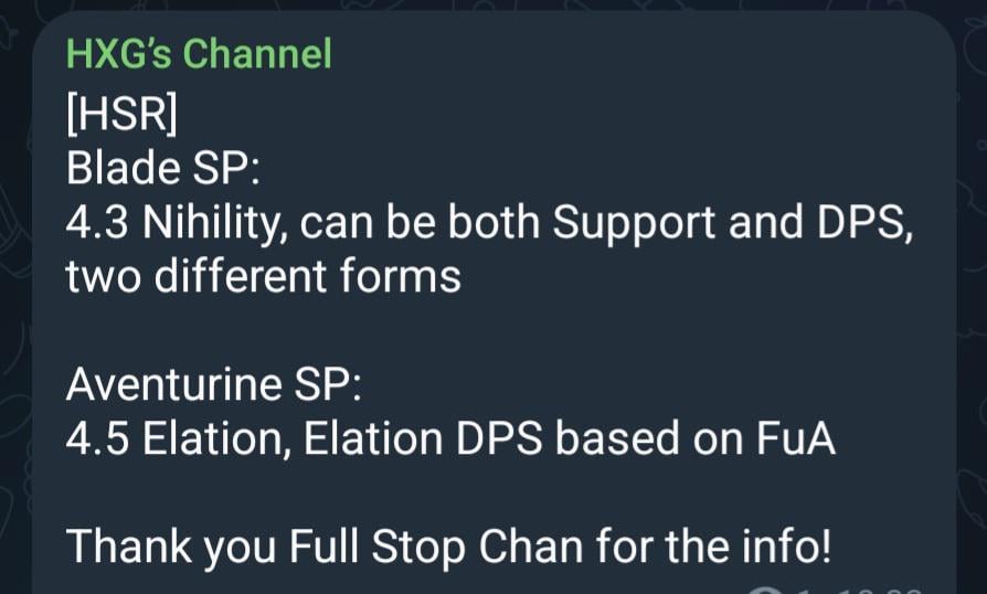 フルストップチャンによるブレードSPとアベンチュリンSP情報