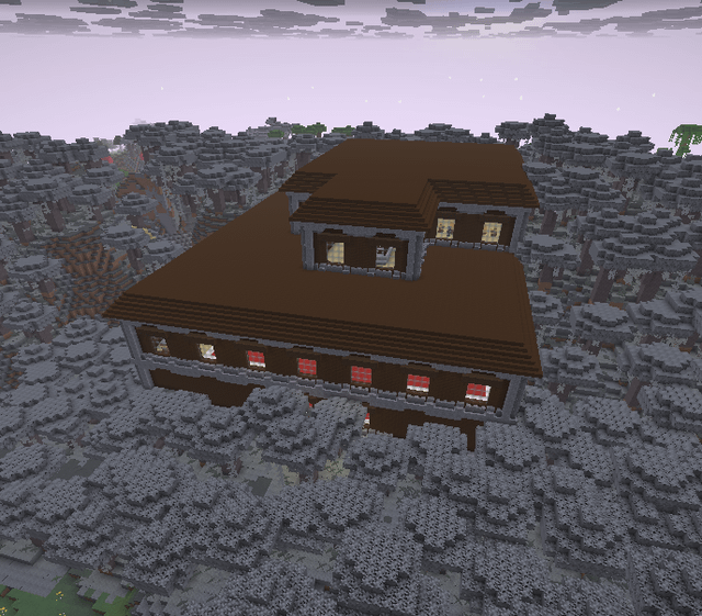 淡いオークの森の中にある邸宅で、その下には硫黄の洞窟があり、その下には古代都市があります。