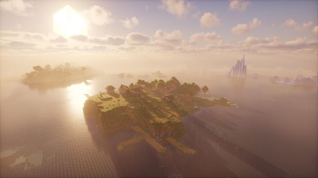 シンプルで平和な放棄された村の島に出現します (0.005% の確率)