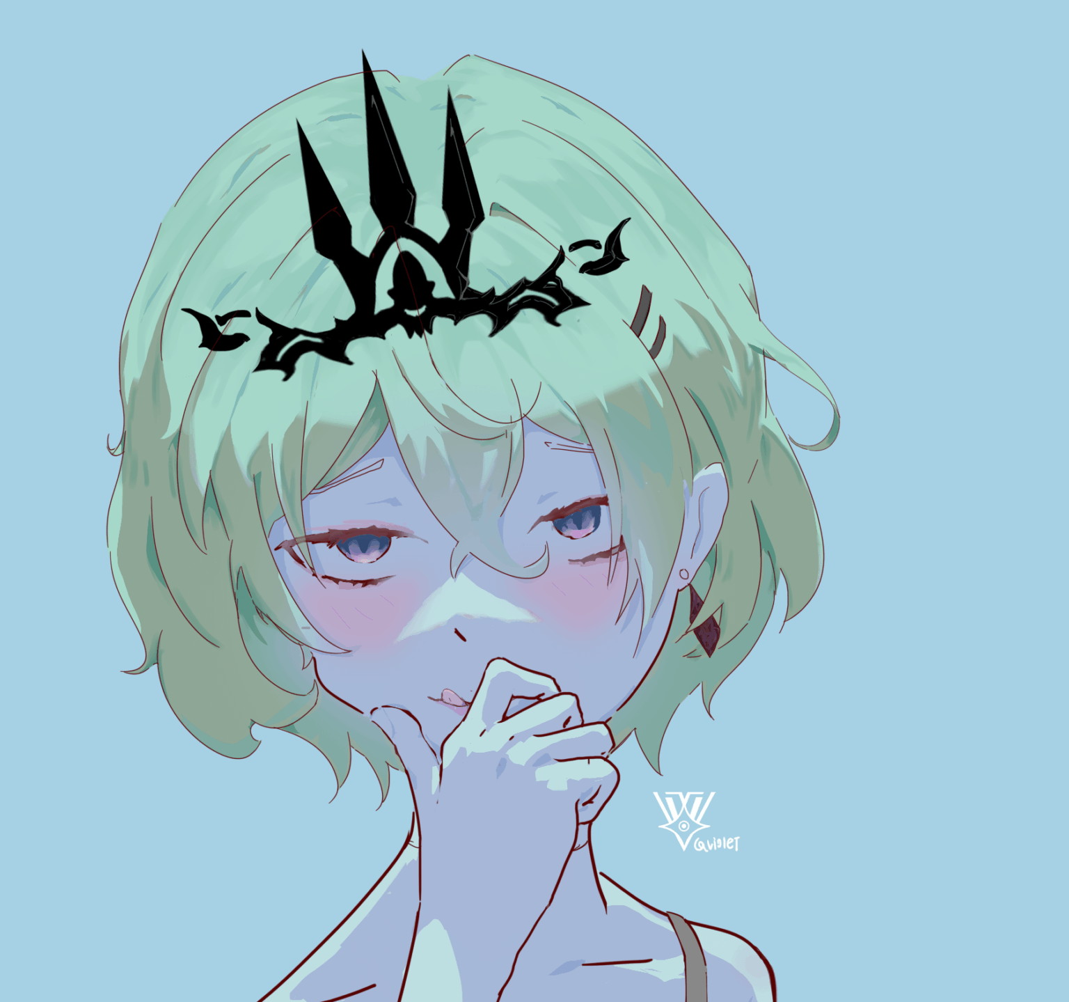 このゲームの最高の妻が新しいバトルスーツを手に入れるまでの画像、671日目：メビウスの新しいヘアカット