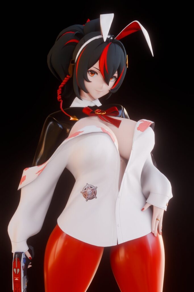 NIKKEの衣装を着た朱源（私）