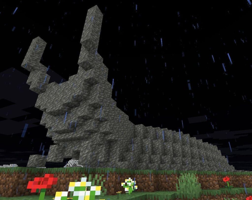 巨大なナメクジを作りました。