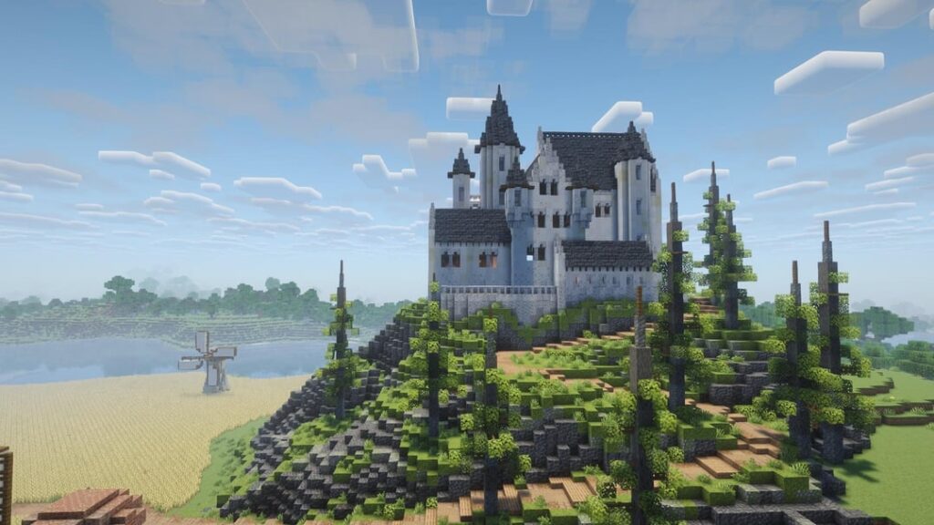 サバイバル世界で城を建てました