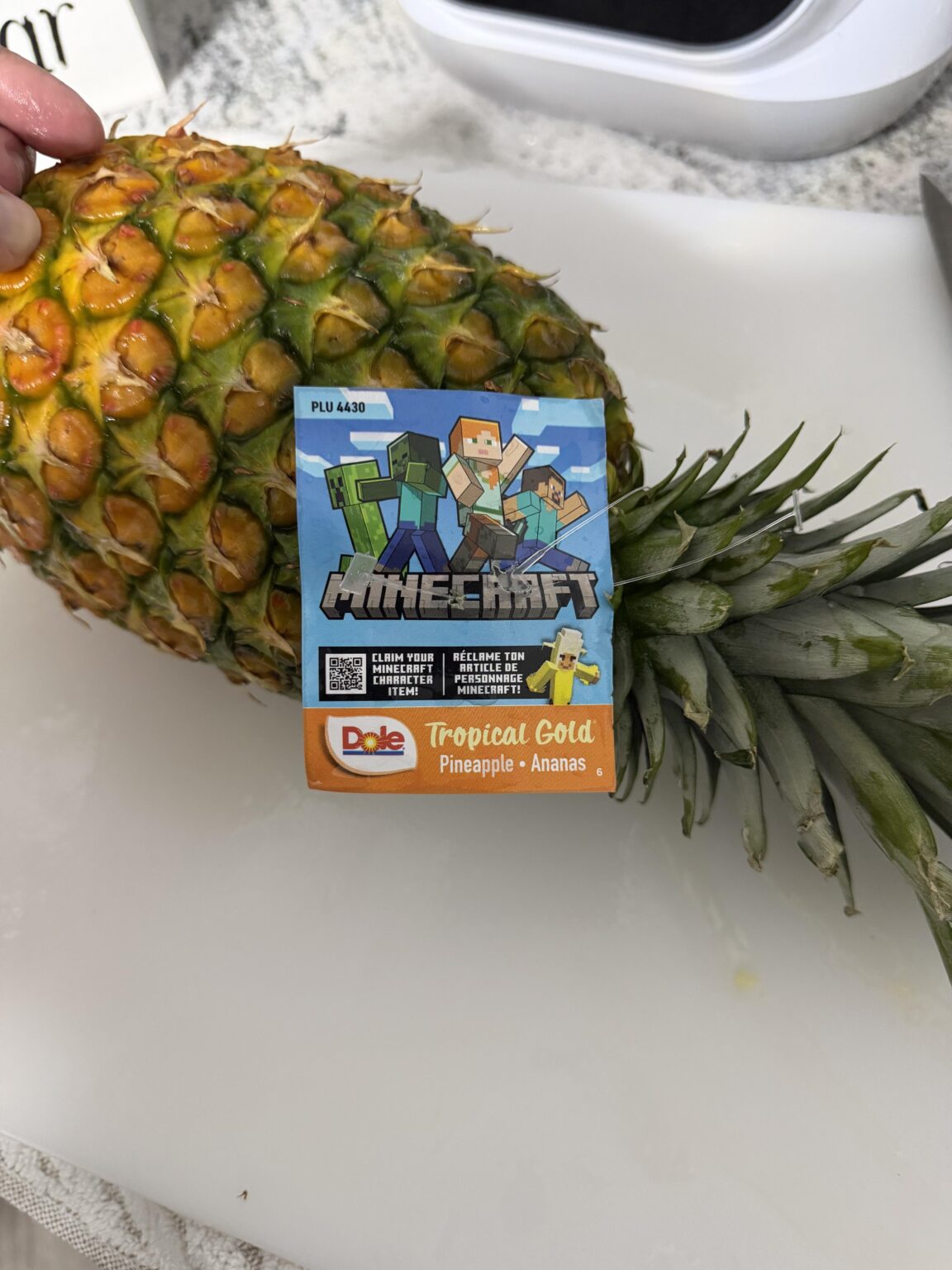 Minecraft はとても大きいので、私の fkin パイナップル (無料アイテム) の上にあります