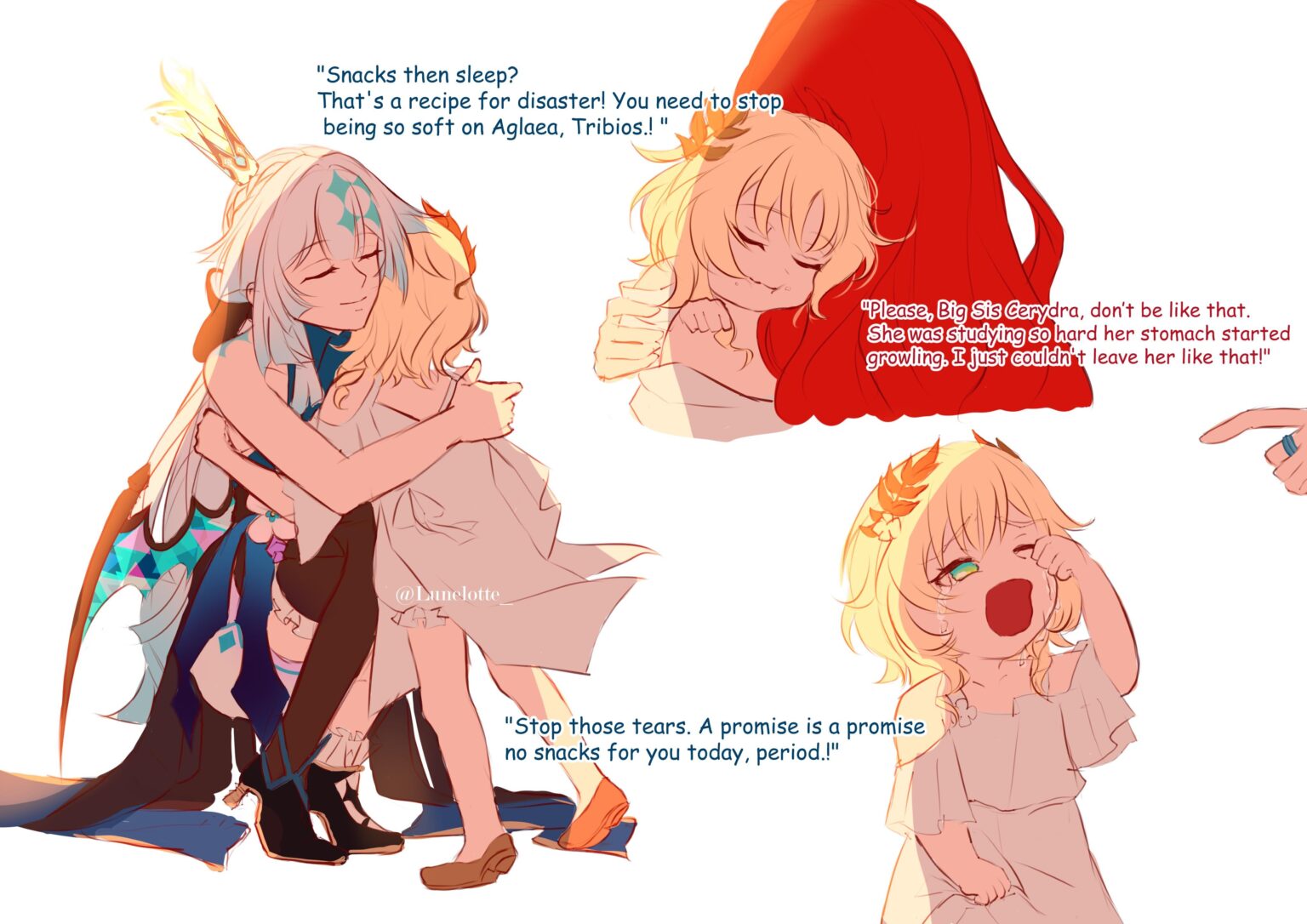 アグラエアを包むみんなの優しい腕 [@Lunelotte_]