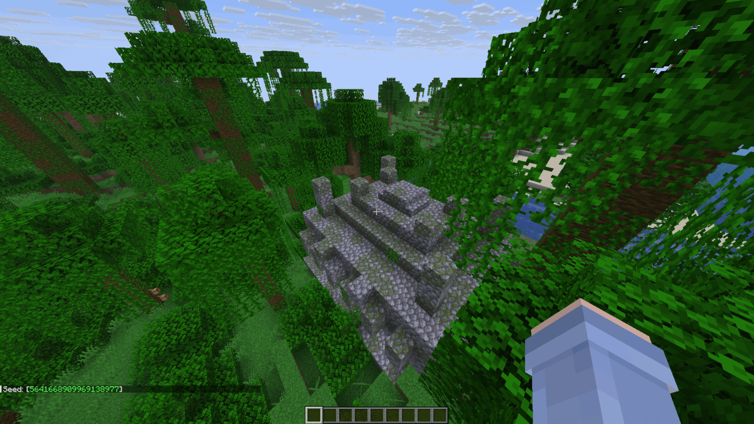 ジャングルの寺院のすぐ隣にスポーン (26.1, 20 70 0)