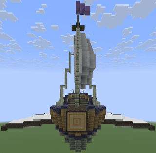 Aether II MODの素材を使って飛行船を作りました！