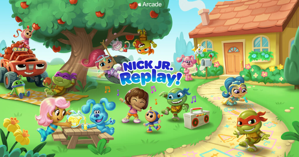 5月7日、楽しさが尽きない家族向けゲーム「Nick Jr. Replay!」がApple Arcadeに登場 - Apple (日本)