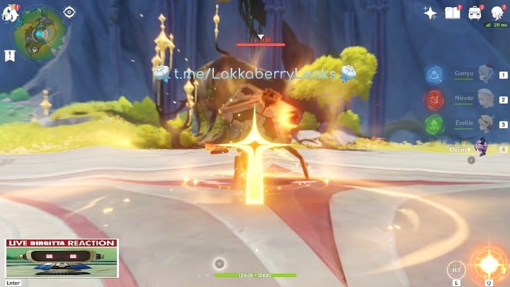 ガンユー・ニコール・エミリー・デュリン、ラッカベリーおばさん経由