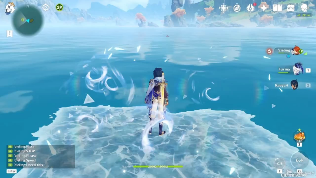 溺れている女性を救う