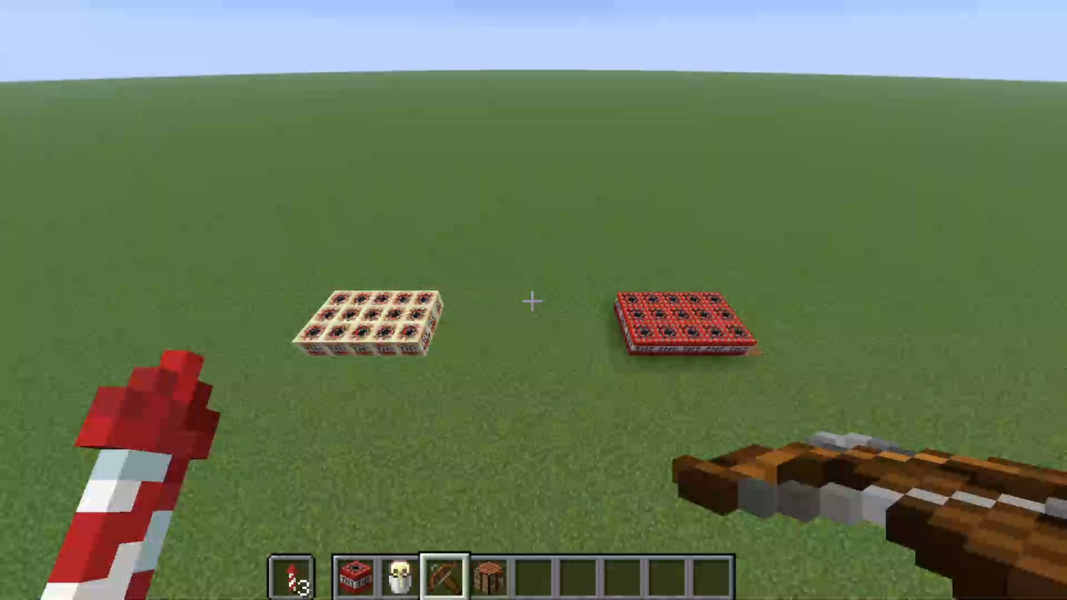 石弓ロケットで硫黄立方体TNTに点火できます