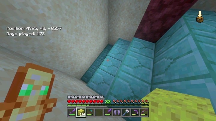 Bedrock Edition の奇妙なグリッチにより、このスポンジが光を吸収できるように見えます。これの原因は何か考えられますか?