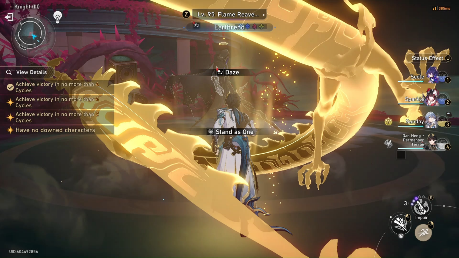 1.0 DPS は 1 サイクルで K3 Flame Reaver を破壊します。
