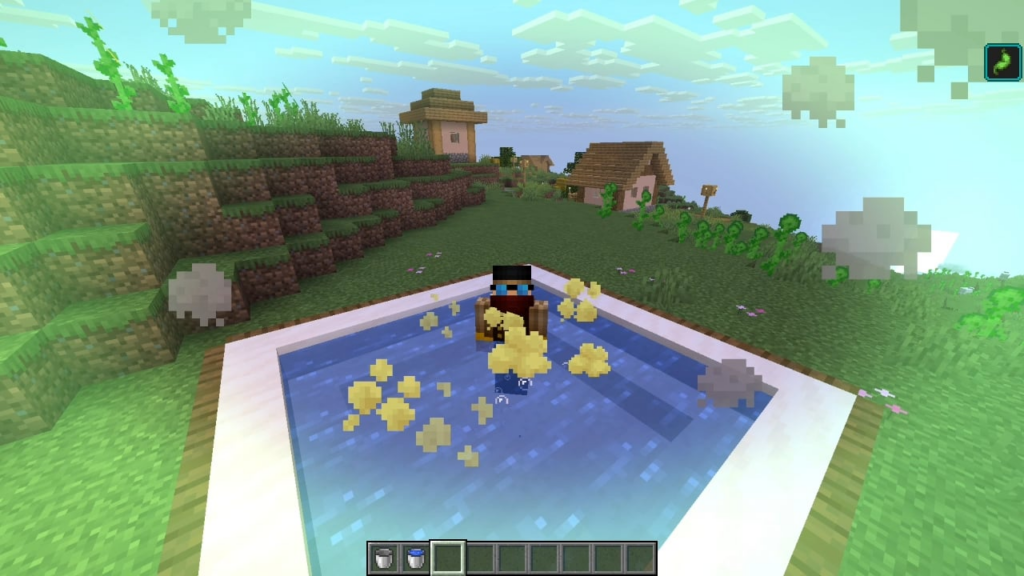 ついにMinecraftのプールで小便ができるようになりました