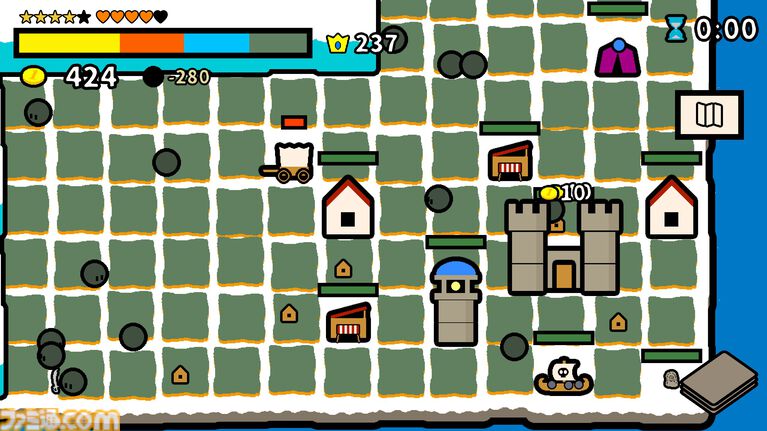 『One King is Enough』1試合5～6分で決着するハイスピード陣取り合戦。建物カードで戦うデッキ構築ストラテジーが4月21日発売