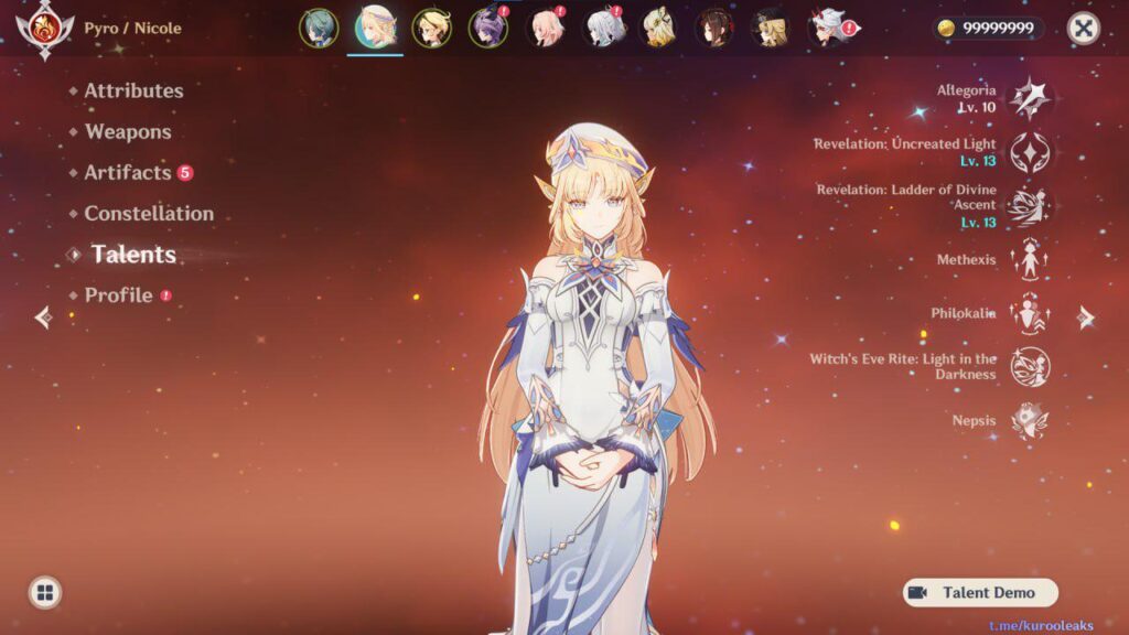 ニコールタレントポーズメニュー 黒尾経由