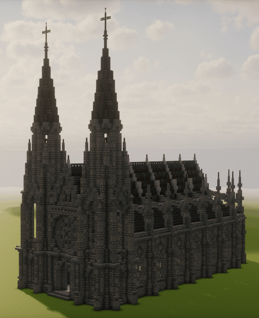 中世のゴシック様式の大聖堂