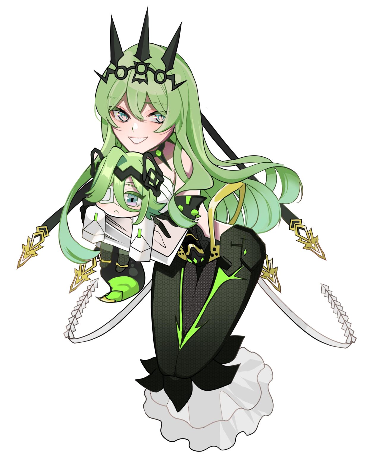 このゲームの最高の妻が新しいバトルスーツを手に入れるまでの画像、667日目：🐍とクライン