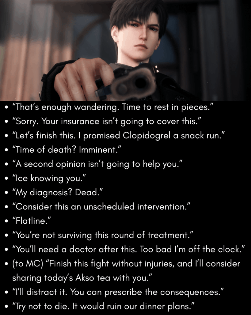 ゼインが戦闘中にレオン・ケネディ風のセリフで乾いたユーモアを表現し始めたら