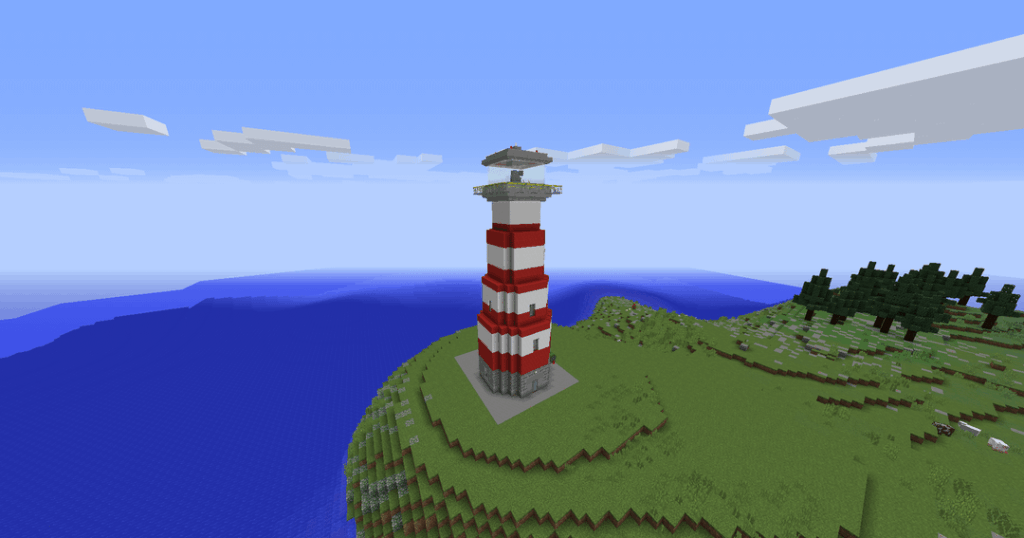 機能的な控えめな灯台