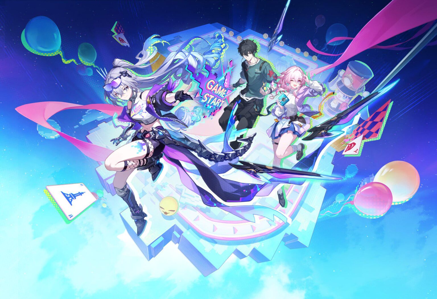 HSR 4.2 pre Silver Wolf、Dan Heng、および March 7th のフルアート (Hiragara 経由)