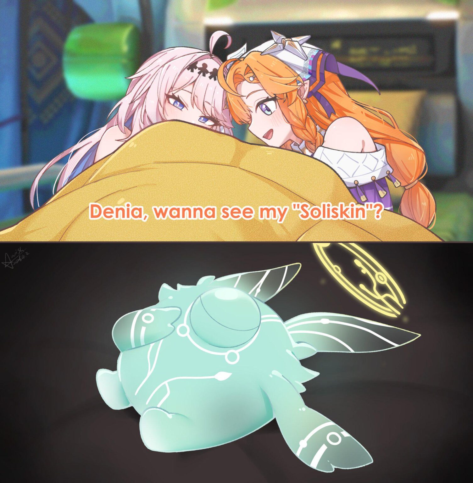 恐竜を披露する Sigrika (@maysrain)