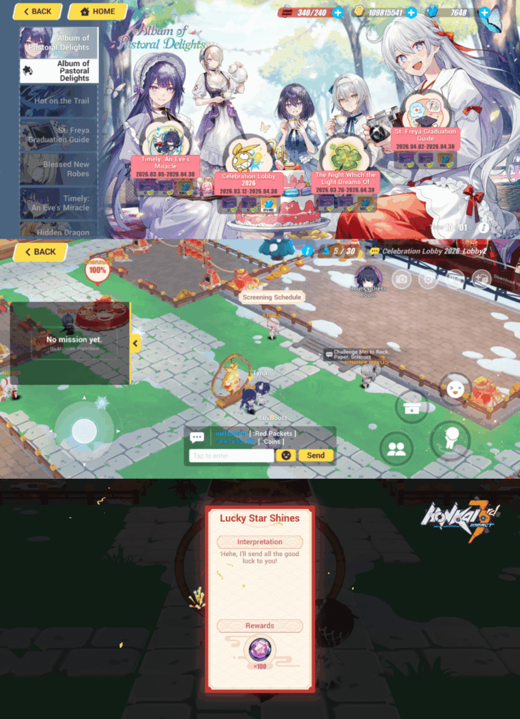 私には何が欠けているのでしょうか？新年ロビー用の未取得のクリスタルがありますが、すでにすべてのミッションを完了しましたが、もう2週間ほどラッキードローでクリスタルを受け取っていません