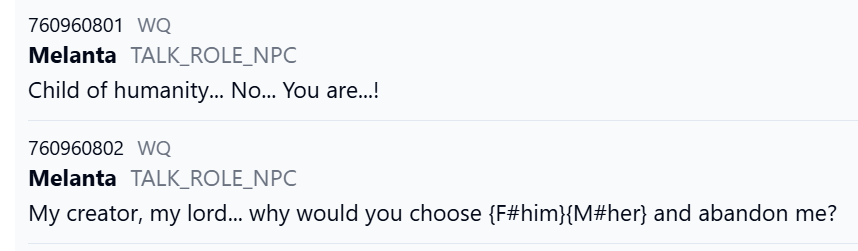 特定のキャラクターの新たな忠誠 (6.5 WQ スポイラー)