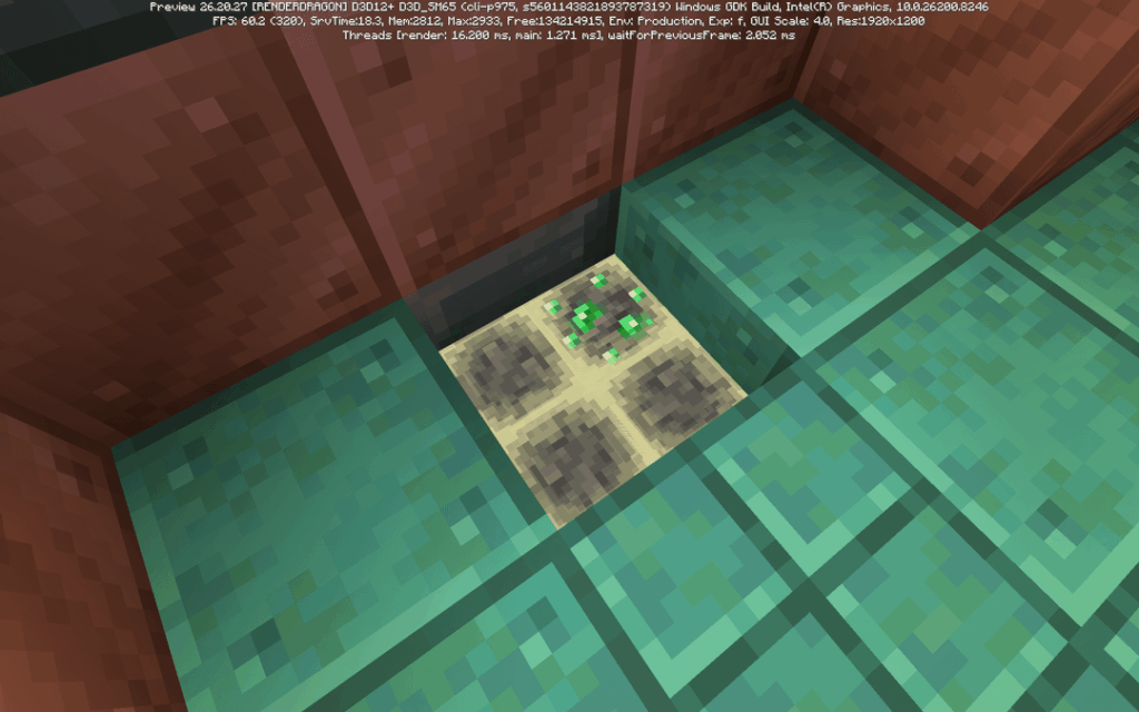 小さな硫黄キューブは 1 つのコマンドでブロックを保持できるようになり、マイクロビルドの可能性が可能になります。