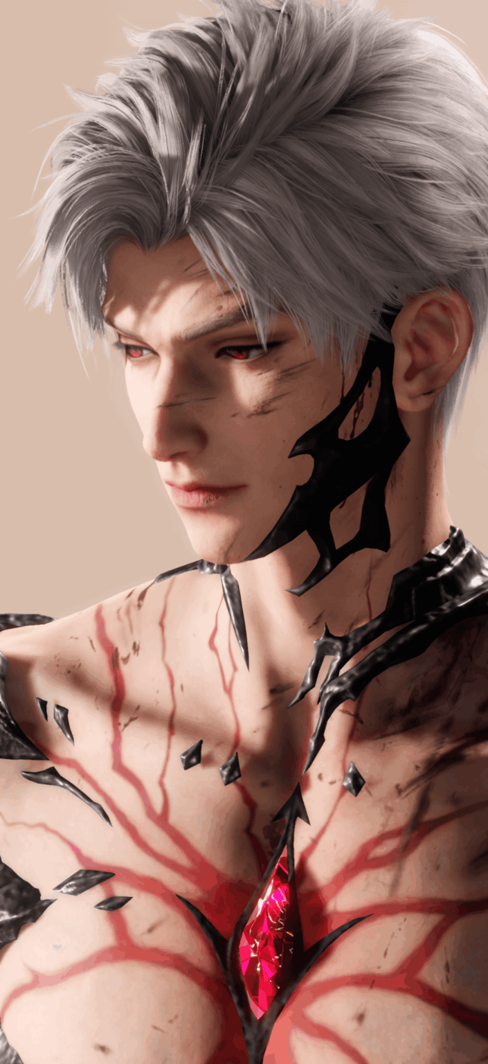 サイラスの尻尾は尾てい骨から出ているのかと思った…