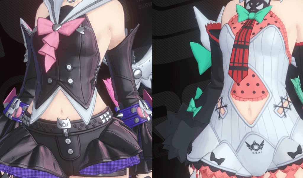 Nangongのおへそは衣装によって若干異なります。