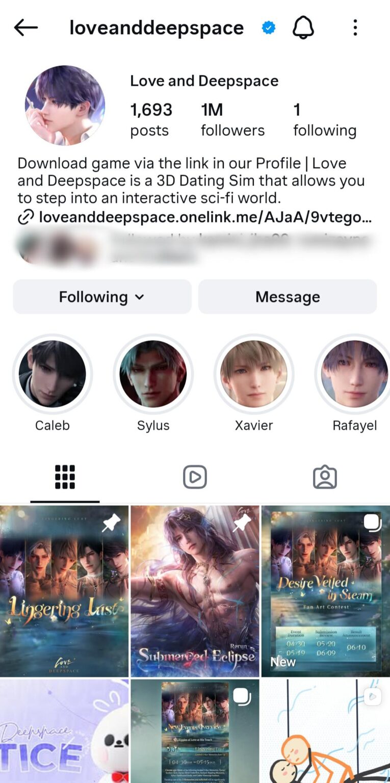 インスタのゲーム公式ページがついに1Mになりました。景品が待ちきれません 👉👈🥹