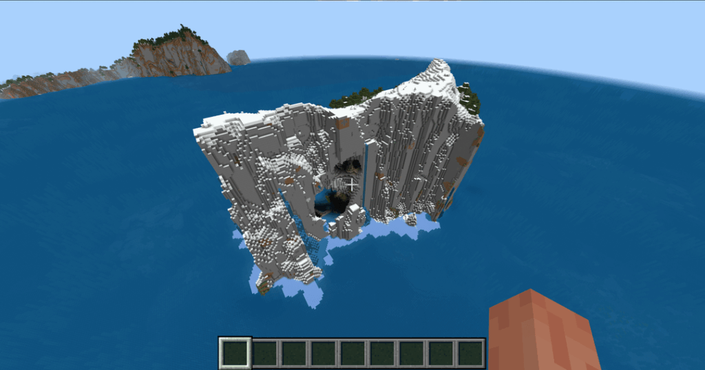 孤立した山島のスポーン